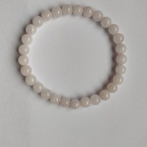 Rózsakvarc karkötő 6 mm